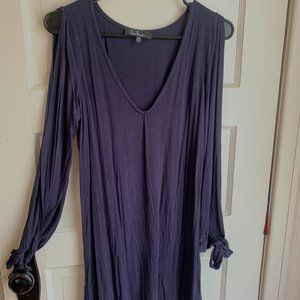 Lulu's Navy blue Long Sleeve Swing Dress